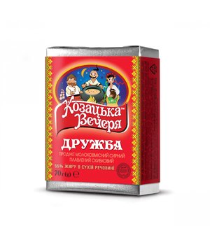 Продукт молоковмісний сирний плавлений скибковий «Дружба»  55% жиру в сухій речовині, ТМ «Козацька Вечеря»