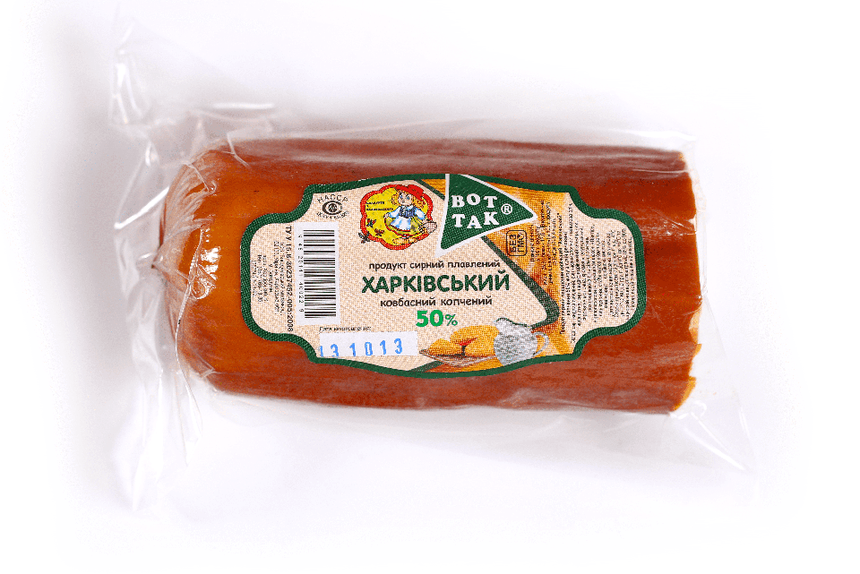 Продукт молоковмісний сирний плавлений ковбасний 