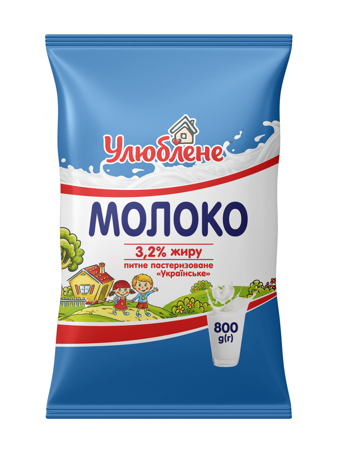 Молоко пастеризоване «Українське» 3,2 % жиру ТМ Улюблене